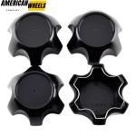 4pcs 110mm 4 5/16in Wheel Center Caps Black - Image 2