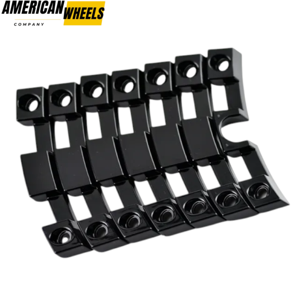 7pc（1set）Mayhem Missile 20" Wheel Trim Strip Kit Black - Image 5