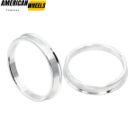 4pcs 64mm 2 1/2in Reducing Ring Aluminum Alloy Auto Parts Silver - Image 4