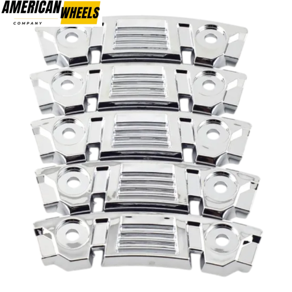 5pcs（1set） TUFF T-10 Wheel Trim Strip Kit Silver Plating- 20214952 - Image 3