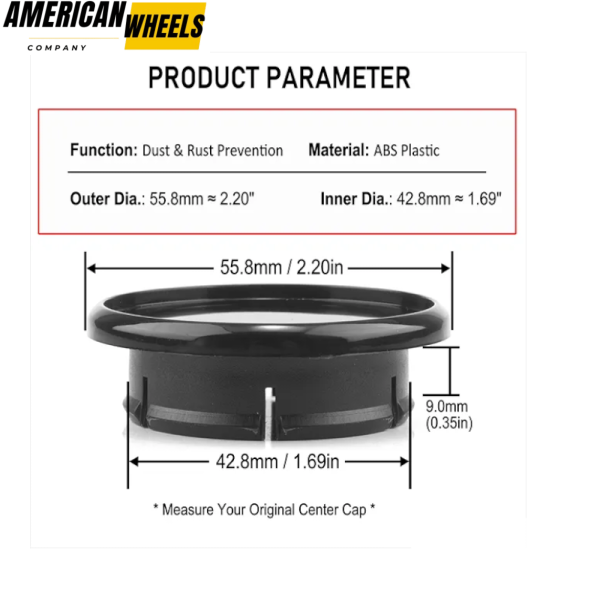 56mm (2.2in) for Maserati and Ferrari Wheel Hub Caps #387201362 #108947 - Image 3