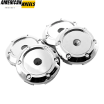 4pcs Volk 66mm 2 19/32in Wheel Center Caps #C-113 Chrome - Image 5