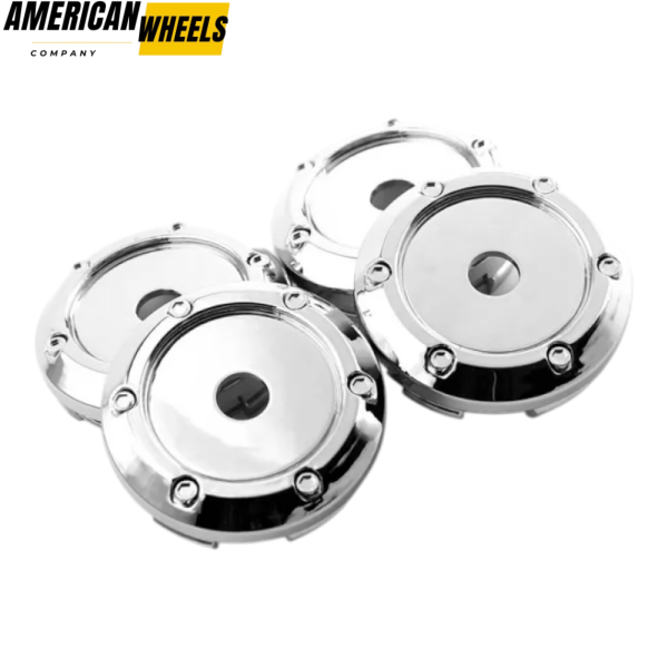 4pcs Volk 66mm 2 19/32in Wheel Center Caps #C-113 Chrome - Image 5