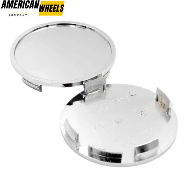 100pcs Wholesale Plain 76mm 3in Wheel Center Caps Chrome - Image 6