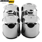 4pcs American Racing 114mm 4 1/2in Wheel Center Caps #PN-172CAP2 Silver - 20214735