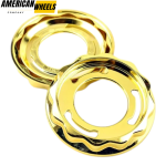4pcs BBS 101mm 3 31/32in Wheel Center Cap Parts #09.24.383 Chrome Gold - 20214674GD - Image 2