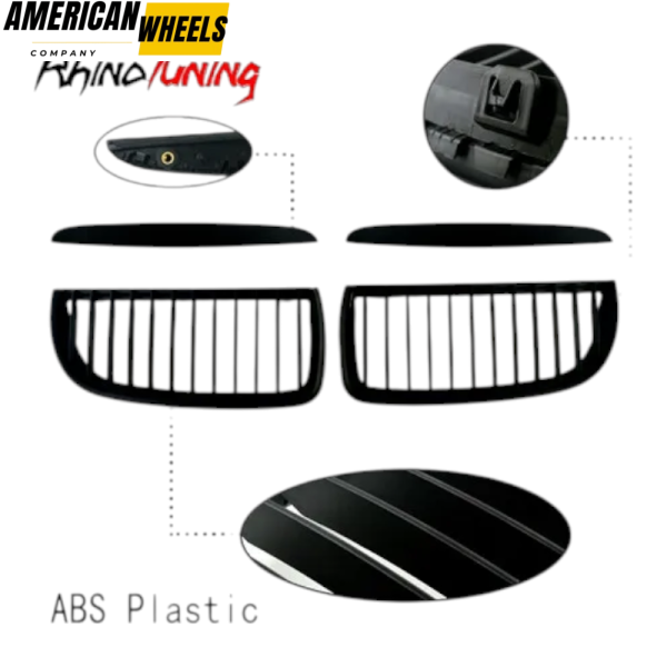 BMW Matte Black Front Kidney Grills for 3 Series E90 - 21623100 - Image 4