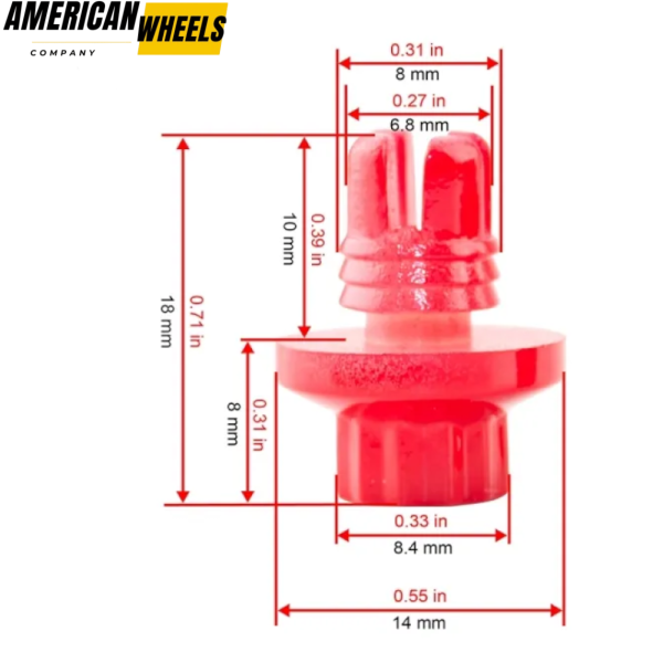 100pcs Wheel Rim Lip Rivets Nuts Car Accessories - Image 36