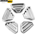 5pcs（1set） TUFF T-10 Wheel Trim Strip Kit Silver Plating- 20214952
