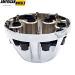 1pc 217mm 8 17/32in Wheel Hub Universal Silver Black - 20274091SB - Image 4