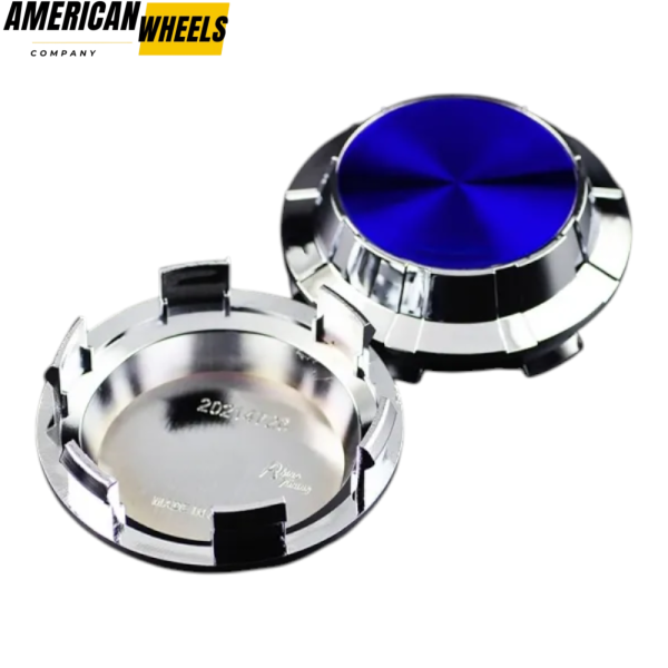 4pcs GMC Cadillac Chevy 83mm 3 1/4in Wheel Center Caps #88963143 Blue Label Silver Base - 20214949CHB[14618BL+14726CH]x4 - Image 6