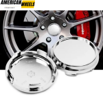 100pcs O.Z Wholesale 68mm 2 21/32in Plain Wheel Center Caps #M673 #81310564 Silver - Image 3