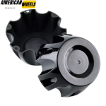 4pcs 137mm 5 3/8in Wheel Center Caps Bright Black - Image 5