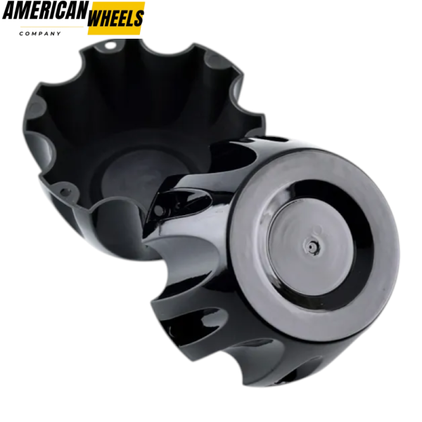 4pcs 137mm 5 3/8in Wheel Center Caps Bright Black - Image 5