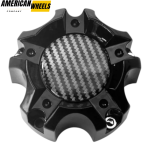 4pcs Ballistic Or Incubus 112mm 4 13/32in Wheel Center Caps #LG0805-13 Carbon Fiber Pattern - 20214361[14342P+14172]x4 - Image 5