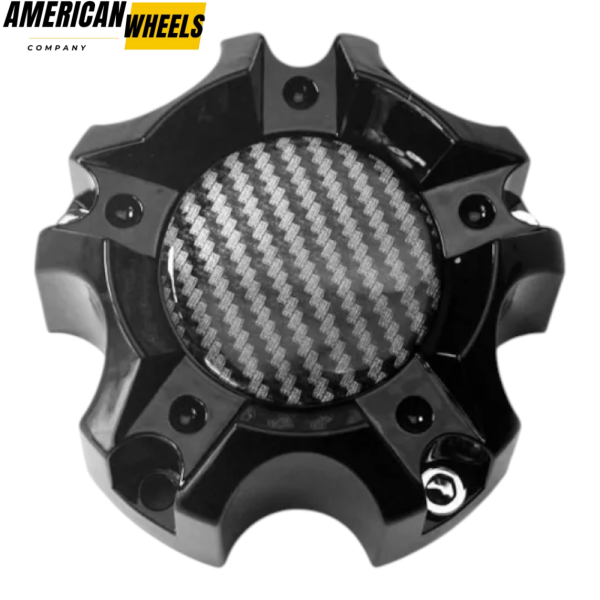 4pcs Ballistic Or Incubus 112mm 4 13/32in Wheel Center Caps #LG0805-13 Carbon Fiber Pattern - 20214361[14342P+14172]x4 - Image 5