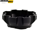 1pc 167mm 6 9/16in Wheel Center Cap #C-816S Matt Black - 20214755 - Image 3