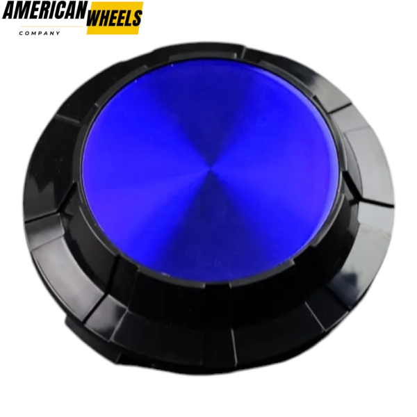 4pcs GMC Cadillac Chevy 83mm 3 1/4in Wheel Center Caps #19333200 Blue Label Black Base - 20214949BKB[14618BL+14726BK]x4 - Image 6