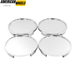 100pcs Wholesale Plain 76mm 3in Wheel Center Caps Chrome - Image 8