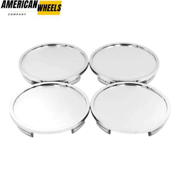 100pcs Wholesale Plain 76mm 3in Wheel Center Caps Chrome - Image 8