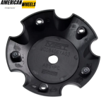 4pcs METAL MUSCLE A.T 150mm 5 15/16in Wheel Center Caps Matte Black - Image 7