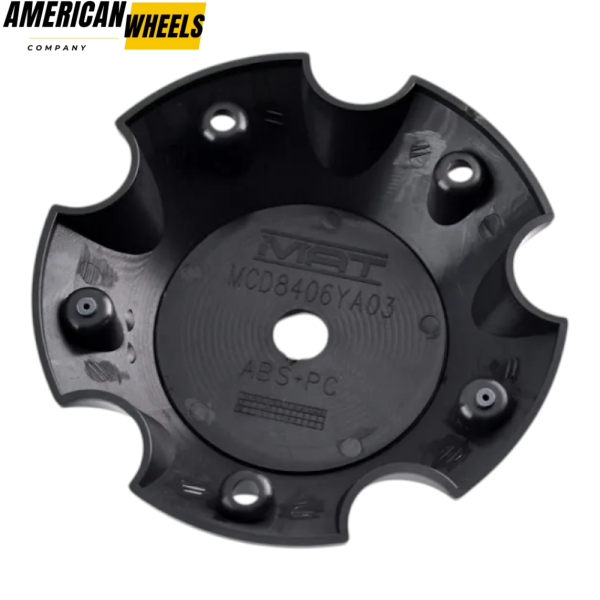 4pcs METAL MUSCLE A.T 150mm 5 15/16in Wheel Center Caps Matte Black - Image 7