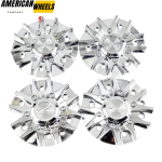 4pcs ZINIK 156mm 6 1/8in Wheel Center Caps Silver Plating