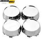 60mm 2.36in Universal Wheel Center Caps For Modified Wheels - 20214465BKx4 - Image 2