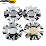 4pcs AMERICAN Racing 157mm 6 3/16in Wheel Center Caps #489L177 Silver - Image 6