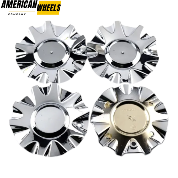 4pcs AMERICAN Racing 157mm 6 3/16in Wheel Center Caps #489L177 Silver - Image 6