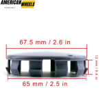 68mm (2.68in) BMW Plain Wheel Center Caps #36136783536 - 20214034 - Image 2