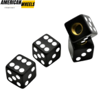 4pcs (1set) Dice Tyre Valve Dust Caps - Image 2