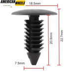 100pcs HE26 Auto Fastener Clip Car Body Push Retainer Pin Rivet Door Car Accessories - Image 9