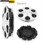 Chevrolet Silverado Avalanche Suburban Wheel Center Caps for 17in 5 spoke wheels #9595469 #9596341 198mm 7.8in 4pcs - 20213924 - Image 5