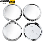 100pcs O.Z Wholesale 68mm 2 21/32in Plain Wheel Center Caps #M673 #81310564 Silver - Image 7