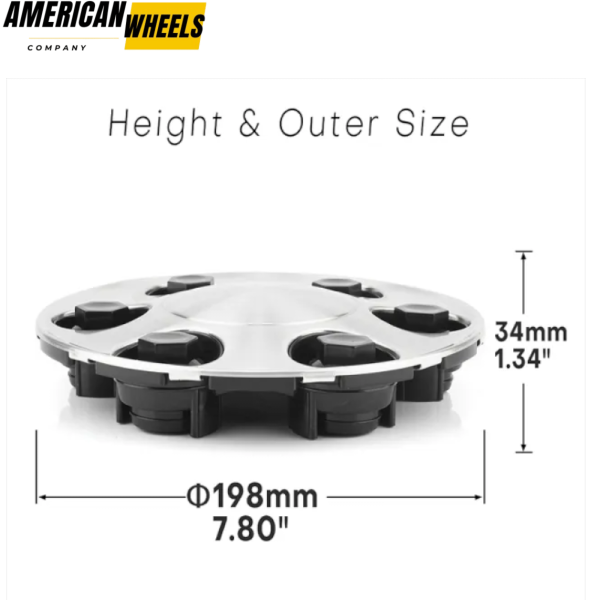 Chevrolet Silverado Avalanche Suburban Wheel Center Caps for 17in 5 spoke wheels #9595469 #9596341 198mm 7.8in 4pcs - 20213924 - Image 6
