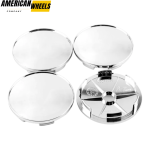 100pcs Wholesale Plain 68mm 2 11/16in Wheel Center Caps #654F Chrome - Image 4
