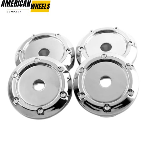 4pcs Volk 66mm 2 19/32in Wheel Center Caps #C-113 Chrome - Image 6