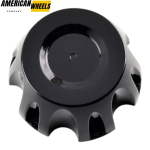 4pcs 137mm 5 3/8in Wheel Center Caps Bright Black - Image 6