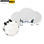 57mm (2.24in) Linco1n Mark Series Wheel Center Caps #G769B - Image 3
