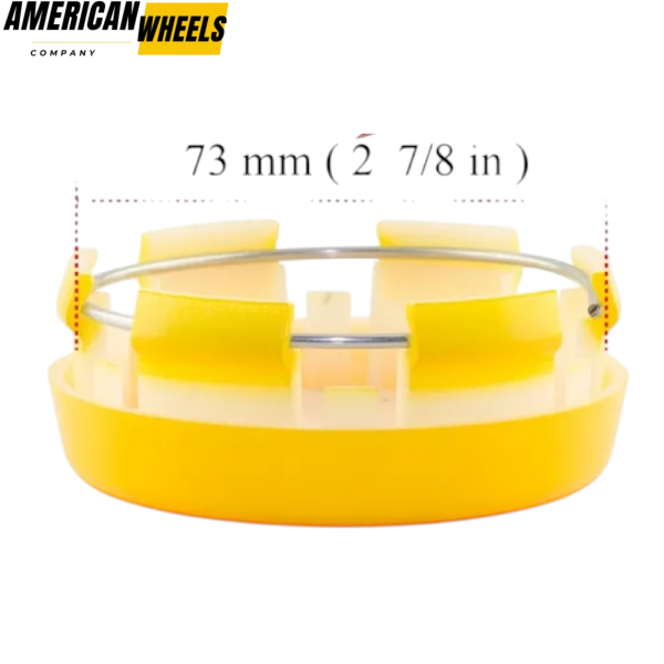 4pcs Audi Benz O.Z Advan 79mm 3 3/32in Wheel Center Caps Yellow - 20277069[13570YL+20954]x4 - Image 6
