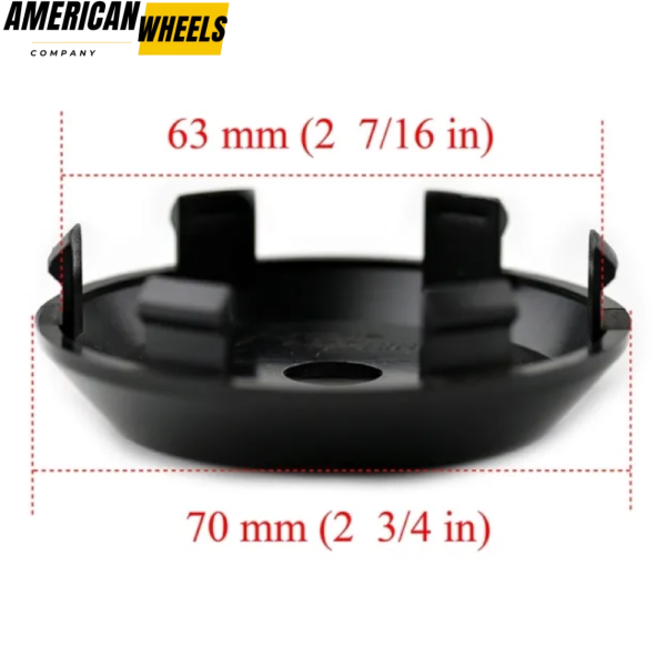 4pcs Initial Drift Onomatopoeia 70mm 2 3/4in Wheel Center Caps - Image 13