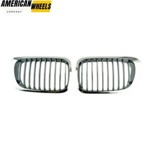 BMW Chrome Front Kidney Grills for 3 Series E46 - 21623103
