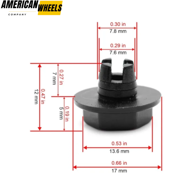 50pcs ZSD45 Hex Wheel Rim Lip Rivets Nuts - Image 6