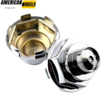 4pcs Universal 65mm 2 9/16in Wheel Center Caps Chrome - Image 5