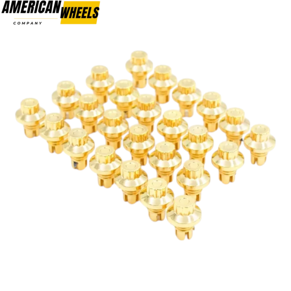 100pcs Wheel Rim Lip Rivets Nuts Car Accessories - Image 44