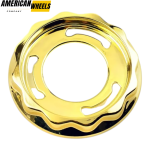 4pcs BBS 101mm 3 31/32in Wheel Center Cap Parts #09.24.383 Chrome Gold - 20214674GD - Image 4