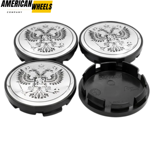 4pcs Subaru National Emblem Of The Russian 61mm 2 3/8in Wheel Center Caps #288115G020 Black Base - 20277075BK（20214550BK+20220959BKS ）x4 - Image 6