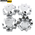 4pcs 113mm 4 7/16in Wheel Center Caps Silver - Image 2