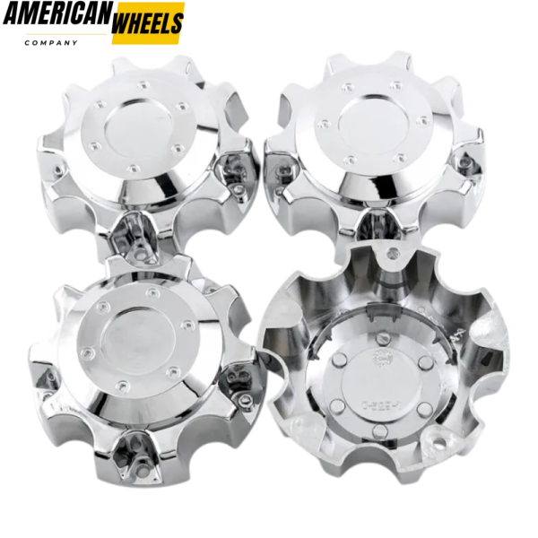 4pcs 113mm 4 7/16in Wheel Center Caps Silver - Image 2